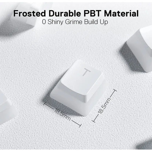 مجموعه کامل کلیدهای کیبورد مکانیکال RedRagon Keycap A130 White
