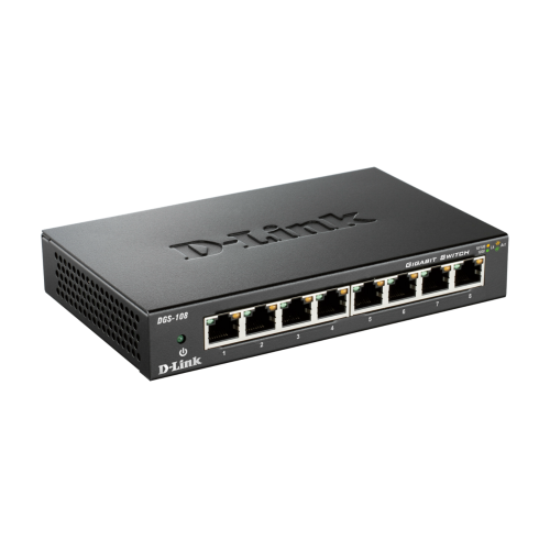 سوییچ شبکه 8 پورت گیگابیت دی لینک Hub Switch Gigabit D-Link DGS-108 سوییچ شبکه 8 پورت گیگابیت دی لینک Hub Switch Gigabit D-Link DGS-108