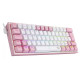 کیبورد گیمینگ ردراگون RedRagon FIZZ K617 RGB White-Pink