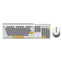 کیبورد و ماوس بیسیم لاجیکی Logikey Keyboard & Mouse KM336 Gray-White