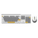 کیبورد و ماوس بیسیم لاجیکی Logikey Keyboard & Mouse KM336 Gray-White کیبورد و ماوس بیسیم لاجیکی Logikey Keyboard & Mouse KM336 Gray-White