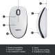 ماوس لاجیتک Logitech MOUSE M100 USB WHITE
