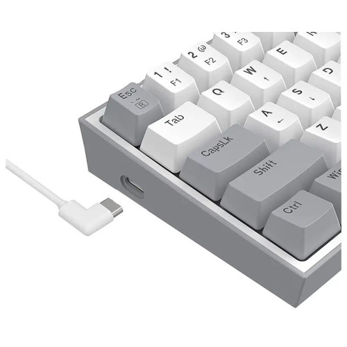 کیبورد گیمینگ ردراگون RedRagon FIZZ K617 RGB White-Grey
