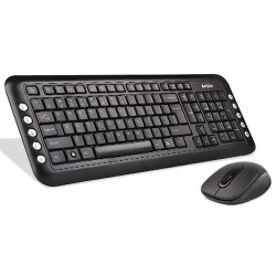 کیبورد و ماوس ای فورتک Keyboard Mouse Wireless A4Tech 7200N