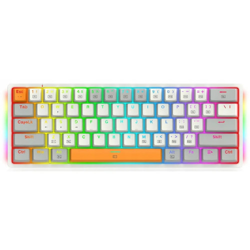 کیبورد-RedRagon-Akali-K642-WGO کیبورد ردراگون RedRagon Akali K642 WGO با سوئیچ قرمز و نورپردازی RGB