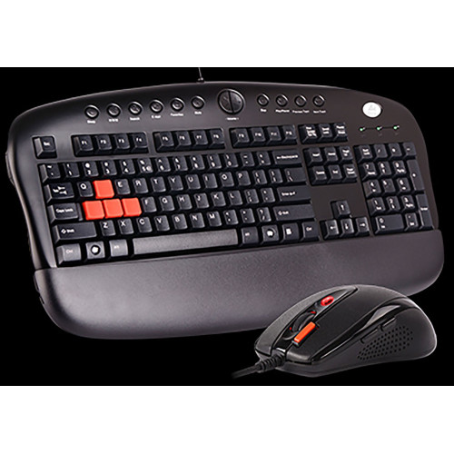 کیبورد و ماوس ای فورتک Keyboard Mouse Gaming A4Tech KX-2810BK