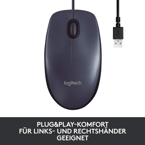 ماوس لاجیتک Logitech MOUSE M100 USB DARK