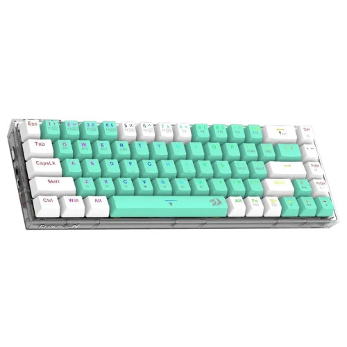 کیبورد بی‌سیم مکانیکال ردراگون RedRagon Castor K631 PRO GW با سوئیچ کرم و نورپردازی RGB