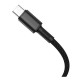 کابل شارژ باسئوس Baseus High Density Braided Type-C 100W CATGD-A01