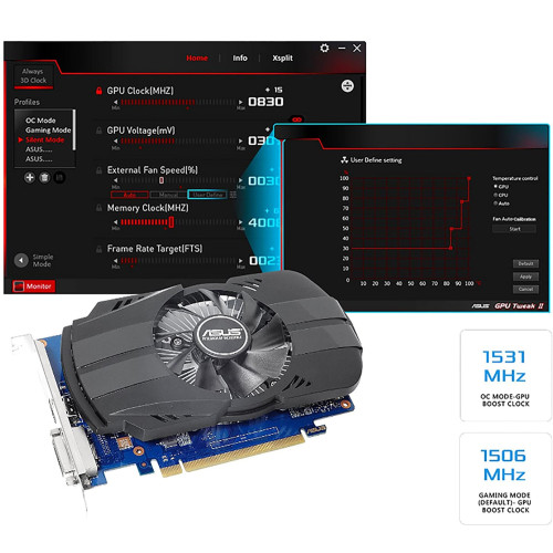 کارت گرافیک ایسوس Graphics Card Asus PH-GT1030-2OG کارت گرافیک ایسوس Graphics Card Asus PH-GT1030-2OG