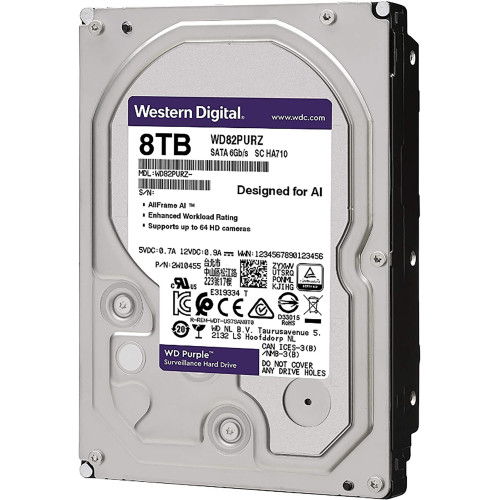 هارد دیسک وسترن دیجیتال بنفش WD Purple ظرفیت 10 ترابایت هارد دیسک وسترن دیجیتال بنفش WD Purple ظرفیت 10 ترابایت