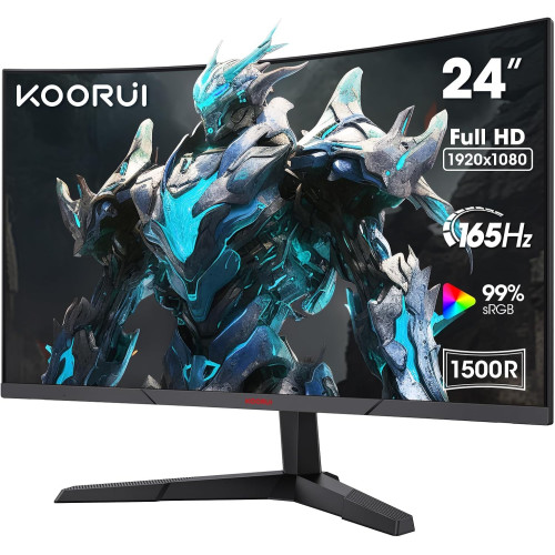 مانیتور گیمینگ مدل Koorui 24E6CA سایز 24 اینچ