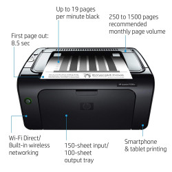 پرینتر لیزری تک کاره اچ پی Printer LaserJet Pro HP P1109w پرینتر لیزری تک کاره اچ پی Printer LaserJet Pro HP P1109w