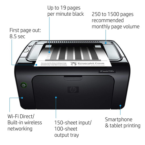 پرینتر لیزری تک کاره اچ پی Printer LaserJet Pro HP P1109w پرینتر لیزری تک کاره اچ پی Printer LaserJet Pro HP P1109w