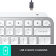 کیبورد بیسیم لاجیتک Logitech Keyboard MX Keys Mini Pale Grey