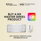 کیبورد بیسیم لاجیتک Logitech Keyboard MX Keys Mini Pale Grey