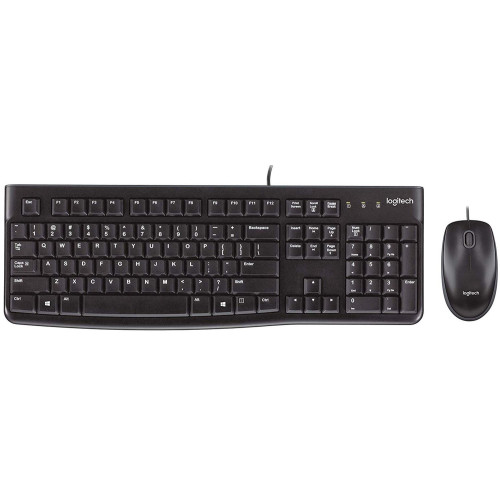 کیبورد-و-ماوس-باسیم-لاجیتک-Logitech-MK120 کیبورد و ماوس باسیم لاجیتک Logitech MK120 با حروف حک شده فارسی اصل و اورجینال