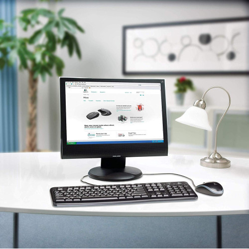 کیبورد-و-ماوس-باسیم-لاجیتک-Logitech-MK120 کیبورد و ماوس باسیم لاجیتک Logitech MK120 با حروف حک شده فارسی اصل و اورجینال