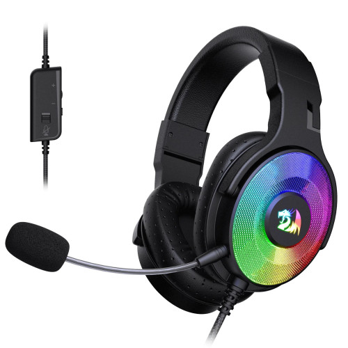 هدست گیمینگ ردراگون مدل PANDORA H350 مشکی هدست گیمینگ ردراگون RedRagon PANDORA H350 مشکی با نورپردازی RGB و میکروفون جداشونده