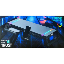 استند رومیزی مانیتور تراست Monitor Stand Trust TDesk RGB