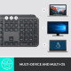 کیبورد بیسیم لاجیتک Logitech Keyboard MX Keys Graphite