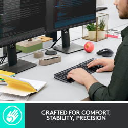کیبورد بیسیم لاجیتک Logitech Keyboard MX Keys Graphite
