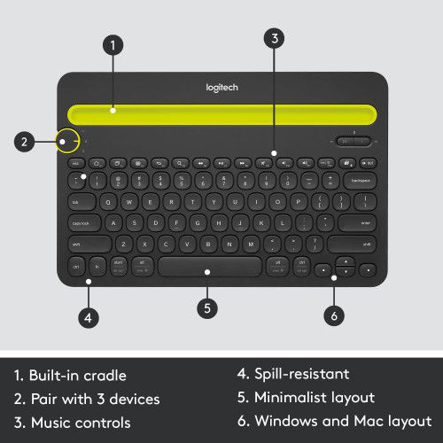 کیبورد لاجیتک Logitech Keyboard K480