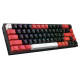 کیبورد بی‌سیم مکانیکال ردراگون RedRagon CASTOR K631 PRO BRW با سوئیچ قرمز و نورپردازی RGB