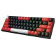 کیبورد بی‌سیم مکانیکال ردراگون RedRagon CASTOR K631 PRO BRW با سوئیچ قرمز و نورپردازی RGB