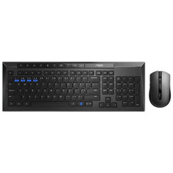 کیبورد و ماوس وایرلس رپو Keyboard Mouse Wireless Rapoo 8200M کیبورد و ماوس وایرلس رپو Keyboard Mouse Wireless Rapoo 8200M