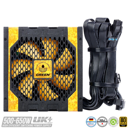 پاور گرین Green Power Supply GP500A-UK Plus پاور گرین Green Power Supply GP500A-UK Plus