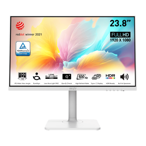 مانیتور گیمینگ ام اس ای MSI Modern MD2412PW سایز 24 اینچ مانیتور گیمینگ ام اس ای MSI Modern MD2412PW سایز 24 اینچ