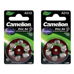 باتری سمعک کملیون بسته 6 عددی Camelion A312