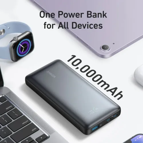 پاوربانک 10000 انکر Anker Power Bank A1249 پاوربانک انکر Anker Power Bank A1249 ظرفیت 10000 میلی آمپر