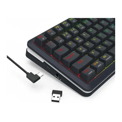 کیبورد گیمینگ ردراگون Redragon Flekact K708 Pro Black RGB کیبورد گیمینگ ردراگون Redragon Flekact K708 Pro Black RGB