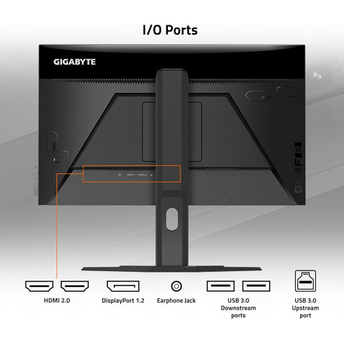 مانیتور گیمینگ گیگابایت Gigabyte G24F2 سایز 24 اینچ